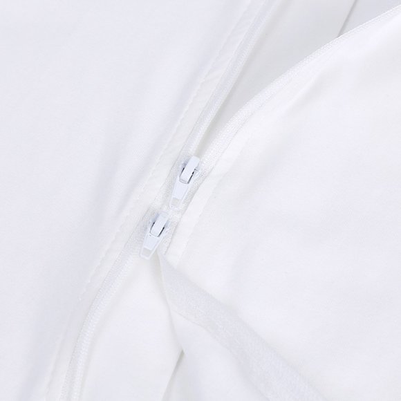 NWT*BABY ROMPER Short Sleeve Long Leg Double Zipper Bodysuit Wht Cotton Boy Girl - Picture 7 of 15